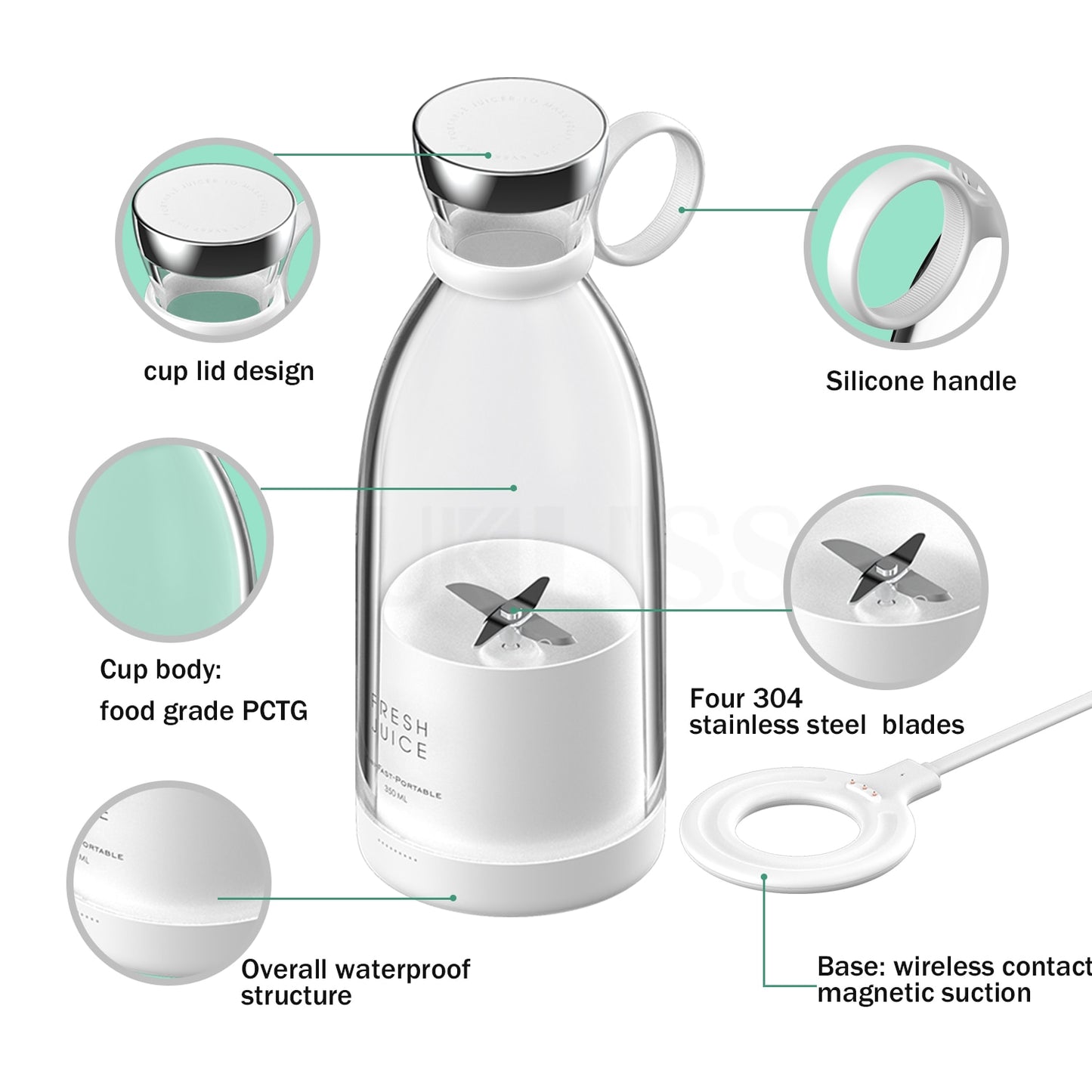 Juice Extractor Portable Mixer Food Processor